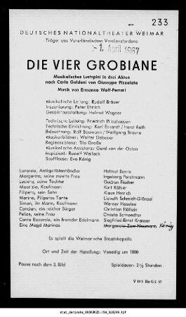 Die vier Grobiane
