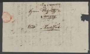 Brief von Ludwig Emil Grimm an Friedrich Carl von Savigny