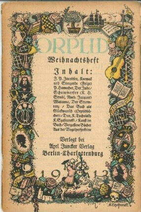 Orplid 1. Jhg. 2. Heft Dez 1912 Weihnachtsheft, Gesamt-PDF