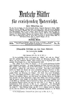 Pädagogische Lesefrüchte aus dem Neuen Testament