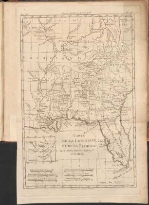 Carte De La Louisiane, Et De La Floride