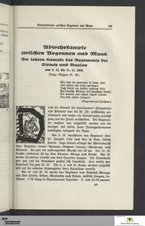 Abwehrkämpfe zwischen Argonnen und Maas