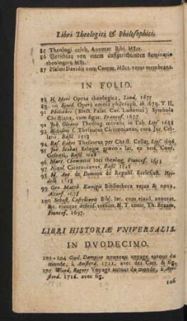 Libri Historiae Universalis.