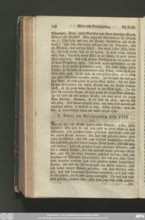 II. Gebet um Verleugnung sein selbst.