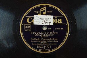 Rigoletto : 4. Akt: "Du liebst ihn?" (E l'ami?) / (G. Verdi)