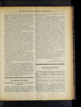 Autriche-Hongrie Développement de la circulation des étrangers en Autriche.