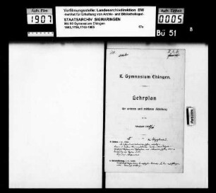 Dienstvorschriften und Lehrpläne