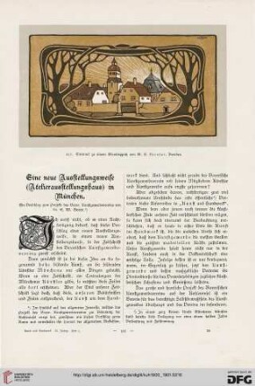 Eine neue Ausstellungsweise (Atelierausstellungshaus) in München: ein Vorschlag zum Projekt des Bayer. Kunstgewerbevereins