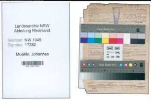 Entnazifizierung Johannes Mueller , geb. 06.02.1889 (Beamter)