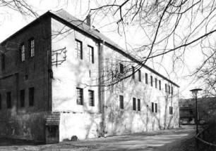 Senftenberg. Schloß (1544-1548, Ausbau 1570). Westflügel. Ansicht von Nordwest