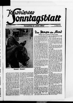 Illustriertes Sontagsblatt. 1938-1941