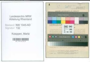 Entnazifizierung Maria Koeppen , geb. 09.01.1906 (Wohlfahrtspflegerin)