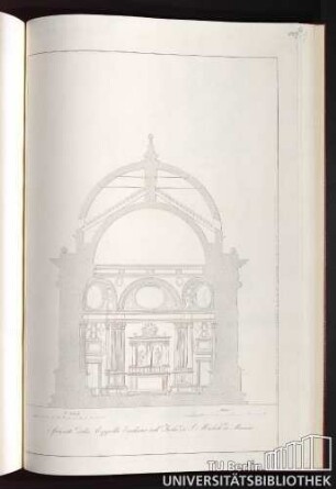 Spaccato della Cappella Emiliana nell' Isola di S. Michele di Murano