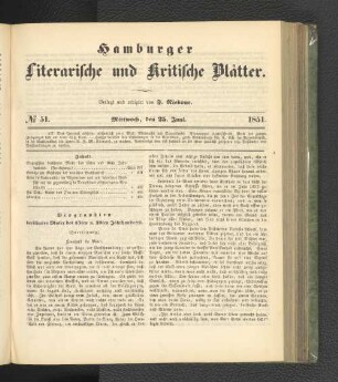 No. 51. 25. Juni 1851