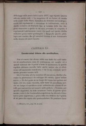 Capitolo XV. Considerazioni intorno alla corallicoltura.