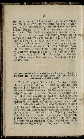 8. Freiherr von Münchhausen erlebt einen furchtbaren Seesturm ...