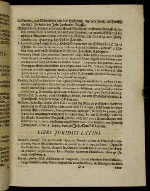 Libri Juridici Latini.