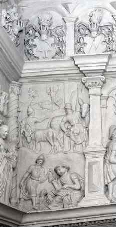 Stuckreliefs mit biblischen Szenen — Relief