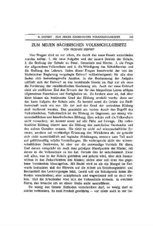 Zum neuen sächsischen Volksschulgesetz