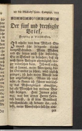 Der fünf und dreyßigste Brief