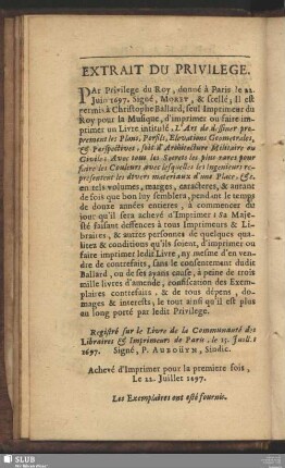 Extrait Du Privilege