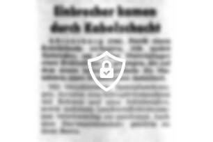 Einbrecher kamen durch Kabelschacht