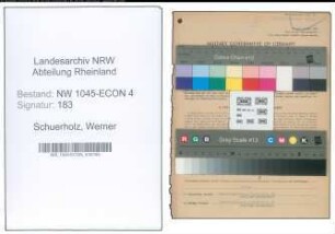 Entnazifizierung Werner Schuerholz , geb. 15.04.1897 (Kaufmann)