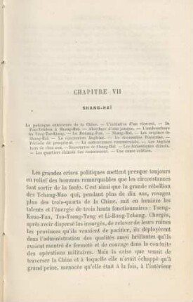 Chapitre VII Shang-Hai