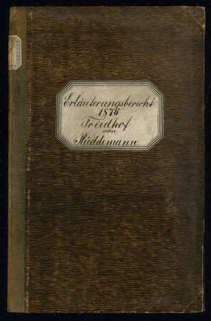 Zentralfriedhof für Berlin, Berlin-Charlottenburg Schinkelwettbewerb 1876: Erläuterungsbericht