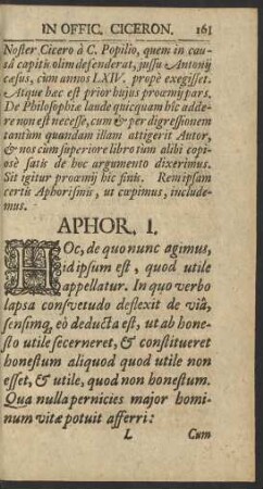 Aphor. I.