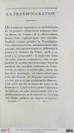 La Transfiguration