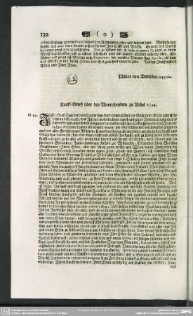 N.94. Kauff-Brieff über den Weinzehenden zu Vilbel 1594