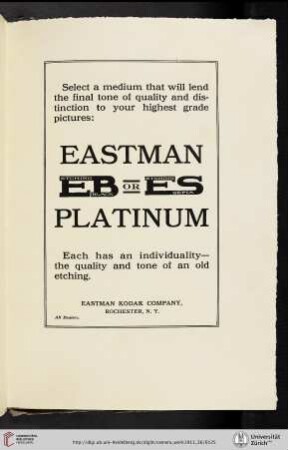 Eastman Kodak Company [Eastman Platinum Paper]