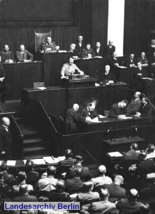 Reichstagssitzung; Eröffnung; Krolloper (Tiergarten)