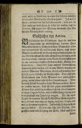 Gesichte der Amine.