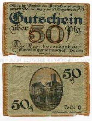 Borna, Notgeld 50 Pfennig