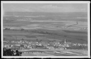Collm. Blick vom Collmberg auf Calbitz-Dahlen