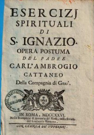 Esercizi spirituali di S. Ignazio