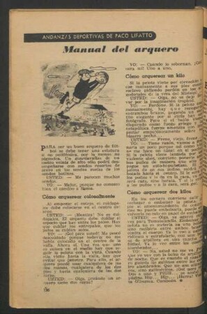 Manual del arquero : Andanzas deportivas de Paco Lifatto