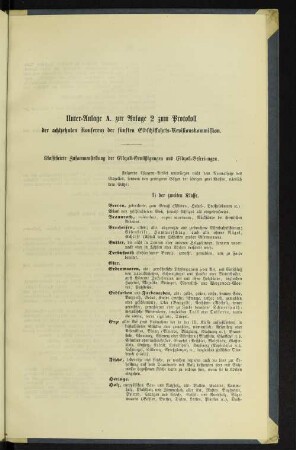 Unter-Anlage A. zur Anlage 2 zum Protokoll der achtzehnten Konferenz der fünften Elbschiffahrts-Revisionskommission.