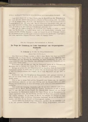 Zur Frage der Entstehung der freien Gelenkkörper vom röntgenologischen Standpunkt.