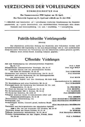 Politisch-historische Vorlesungsreihe