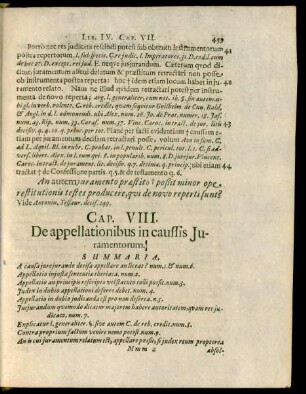 Cap. VIII. De appellationibus in caussis Iuramentorum.