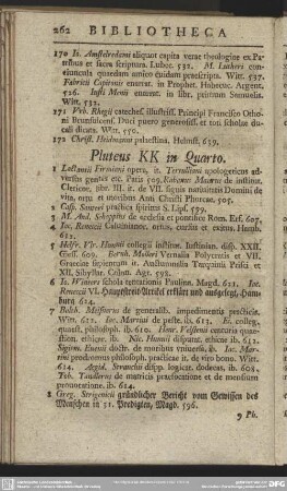 Pluteus KK in Quarto