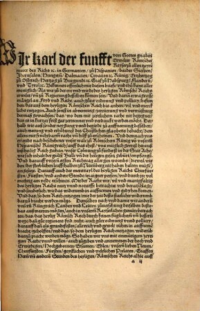Romischer kayserlicher Maiestat Regiment Camergericht lantfride vnd Abschied. vff dem Reichstag zu wormbs Anno MVCXXj. beschlossen vnd aufgericht : Cum Priuilegio speciali Imperatris Caroli V.