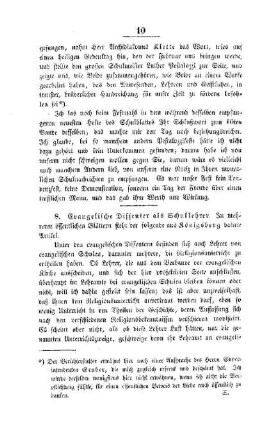 Evangelische Dissenter als Schullehrer