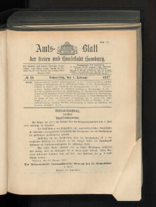 No. 28, 1. Februar 1917