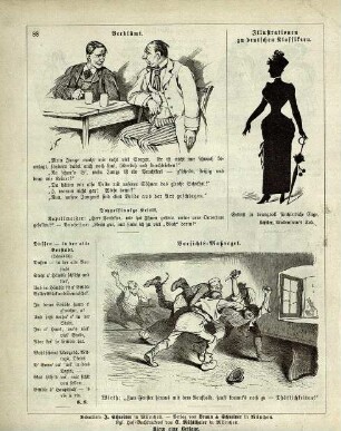 "Verblümt" "Illustrationen zu deutschen Klassikern" "Vorsichts-Maßregel"