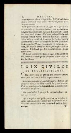 Loix Civiles Et Ecclesiastiques