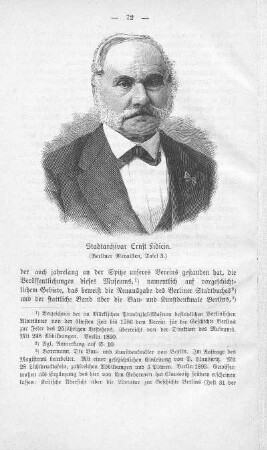 Stadtarchivar Ernst Fidicin